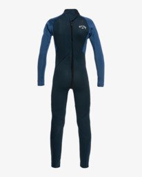 1 Intruder 4/3mm - Back Zip Wetsuit for Boys 8 - 14 Blue 044B18BIP0 Billabong
