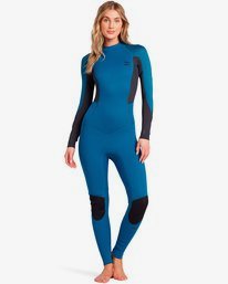 0 Launch 5/4mm Launch Bz GBS - Muta con zip posteriore da Donna Blue 045G18BIP0 Billabong
