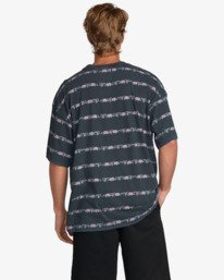 2 Occy Raging Bull Stripe - Maglia girocollo a maglia da uomo Black 24A012500 Billabong