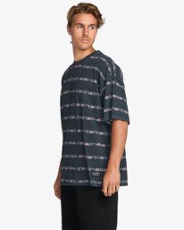 3 Occy Raging Bull Stripe - Maglia girocollo a maglia da uomo Black 24A012500 Billabong