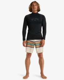 1 Arch - Long Sleeves UPF 50 Surf T-Shirt for Men Black 24A031507 Billabong