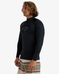 3 Arch - Long Sleeves UPF 50 Surf T-Shirt for Men Black 24A031507 Billabong