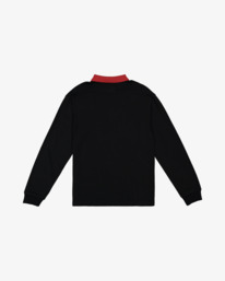 1 Otis - Long Sleeve Rugby Shirt for Men Black 24A033590 Billabong