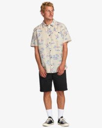 1 Sundays - Camisola de manga curta para homem Beige 24A041505 Billabong