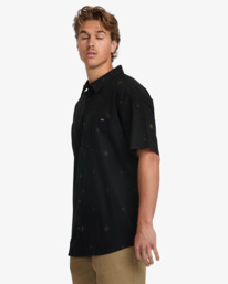 3 Sundays - Camicia a maniche corte da Uomo Black 24A041506 Billabong