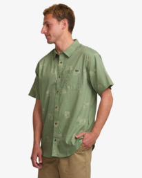 3 Sundays - Camicia a maniche corte da Uomo Green 24A041506 Billabong