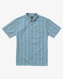5 Sundays Jacquard - Kurzärmliges Hemd für Männer Blau 24A041507 Billabong
