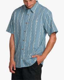 3 Sundays Jacquard - Kurzärmliges Hemd für Männer Blau 24A041507 Billabong