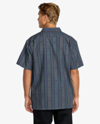 2 Sundays Jacquard - Short Sleeve Shirt for Men Blue 24A041507 Billabong