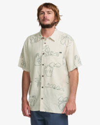 1 Together - Short Sleeves Shirt for Men Beige 24A041515 Billabong