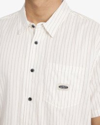 4 Bad Dog - Overhemd met Korte Mouwen voor Heren White 24A041601 Billabong