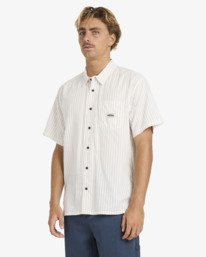 3 Bad Dog - Overhemd met Korte Mouwen voor Heren White 24A041601 Billabong