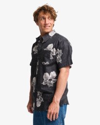 4 Sundays Hi - Overhemd met Korte Mouwen voor Heren Black 24A041630 Billabong