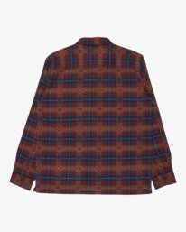 6 Offshore Jacquard Flannel - Overhemd met Lange Mouwen voor Heren Purple 24A053501 Billabong