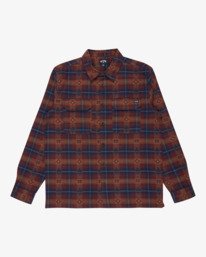 5 Offshore Jacquard Flannel - Overhemd met Lange Mouwen voor Heren Purple 24A053501 Billabong