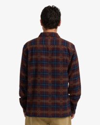 3 Offshore Jacquard Flannel - Overhemd met Lange Mouwen voor Heren Purple 24A053501 Billabong