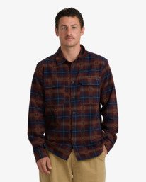 0 Offshore Jacquard Flannel - Overhemd met Lange Mouwen voor Heren Purple 24A053501 Billabong