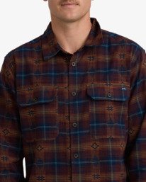 1 Offshore Jacquard Flannel - Overhemd met Lange Mouwen voor Heren Purple 24A053501 Billabong