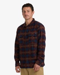 4 Offshore Jacquard Flannel - Overhemd met Lange Mouwen voor Heren Purple 24A053501 Billabong