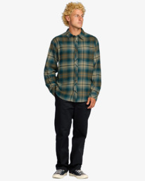 1 Coastline - Camicia in flanella da Uomo Brown 24A053506 Billabong