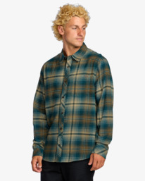 3 Coastline - Camicia in flanella da Uomo Brown 24A053506 Billabong