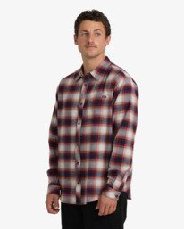 4 Coastline - Flannel Shirt for Men Purple 24A053506 Billabong