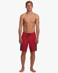 9 Straddie Pro 20" - Performance Board Shorts for Men Red 24A081521 Billabong