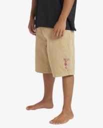 1 Smoko Cord 22" - Corduroy Shorts for Men White 24A093572 Billabong