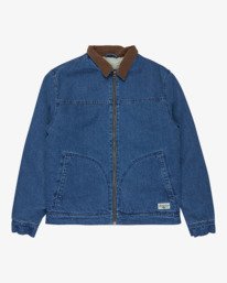 5 Gaucho 73 - Sherpa Denim Jacket for Men Blue 24A214500 Billabong