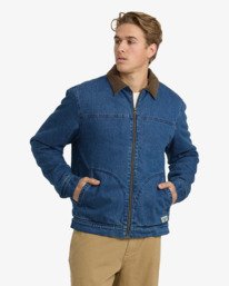 0 Gaucho 73 - Sherpa Denim Jacket for Men Blue 24A214500 Billabong