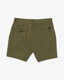 4 Surftrek Plus 19" - Elastic Waist Walkshorts for Men Green 24A321502 Billabong