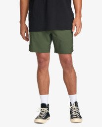 0 Surftrek 17" - Elastic Waist Walkshorts for Men Blue 24A321503 Billabong
