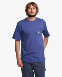 0 Bad Dog - Short Sleeves T-Shirt for Men Purple 24A351523 Billabong