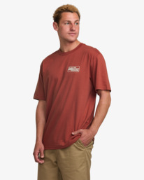 3 Walled - Short Sleeves T-Shirt for Men Red 24A351527 Billabong