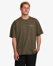 0 Y2K Arch - T-shirt à manches courtes pour Homme Marron 24A351543 Billabong