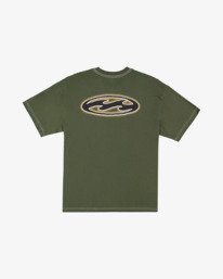 6 Bad Dog Pill Wave Og - T-Shirt &agrave; manches courtes pour Homme Vert 24A351605 Billabong