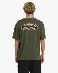 1 Bad Dog Pill Wave Og - T-Shirt &agrave; manches courtes pour Homme Vert 24A351605 Billabong
