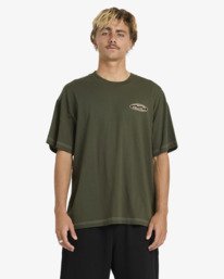 0 Bad Dog Pill Wave Og - T-Shirt &agrave; manches courtes pour Homme Vert 24A351605 Billabong