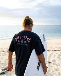 0 Occy Raging Bull Og - T-shirt met Zeefdruk met Korte mouw voor Heren Black 24A352529 Billabong