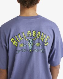 4 Occy Raging Bull Og - Maglietta serigrafata a maniche corte da uomo Purple 24A352529 Billabong