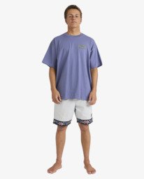 1 Occy Raging Bull Og - Maglietta serigrafata a maniche corte da uomo Purple 24A352529 Billabong