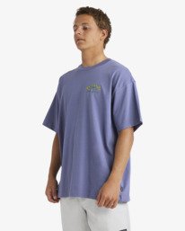 3 Occy Raging Bull Og - Maglietta serigrafata a maniche corte da uomo Purple 24A352529 Billabong