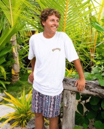 0 Occy R U Down Og - T-shirt manches courtes sérigraphié pour homme Blanc 24A352530 Billabong
