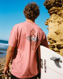 0 Occy Og - T-shirt manches courtes sérigraphié pour homme Rose 24A352531 Billabong