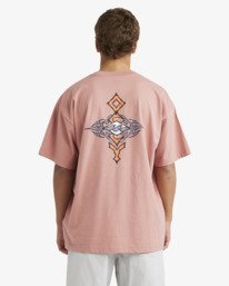 2 Occy Og - Maglietta serigrafata a maniche corte da uomo Pink 24A352531 Billabong