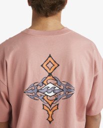 4 Occy Og - Maglietta serigrafata a maniche corte da uomo Pink 24A352531 Billabong