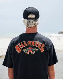 0 Rose Arch Regular - Short Sleeve T-Shirt for Men Black 24A353511 Billabong