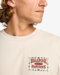 5 Double Spread Og - T-Shirt à manches courtes pour Homme Beige 24A353518 Billabong