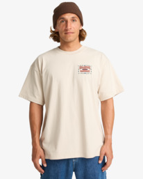 1 Double Spread Og - T-Shirt à manches courtes pour Homme Beige 24A353518 Billabong