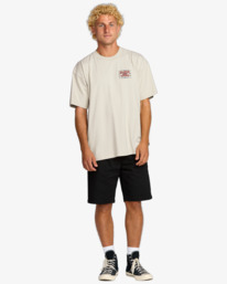 3 Double Spread Og - T-Shirt à manches courtes pour Homme Beige 24A353518 Billabong
